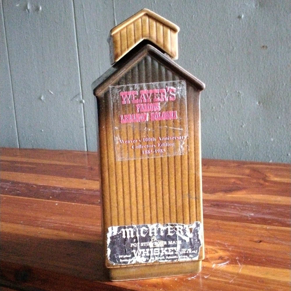 VINTAGE WEAVER'S LEBANON BOLOGNA WHISKEY DECANTER